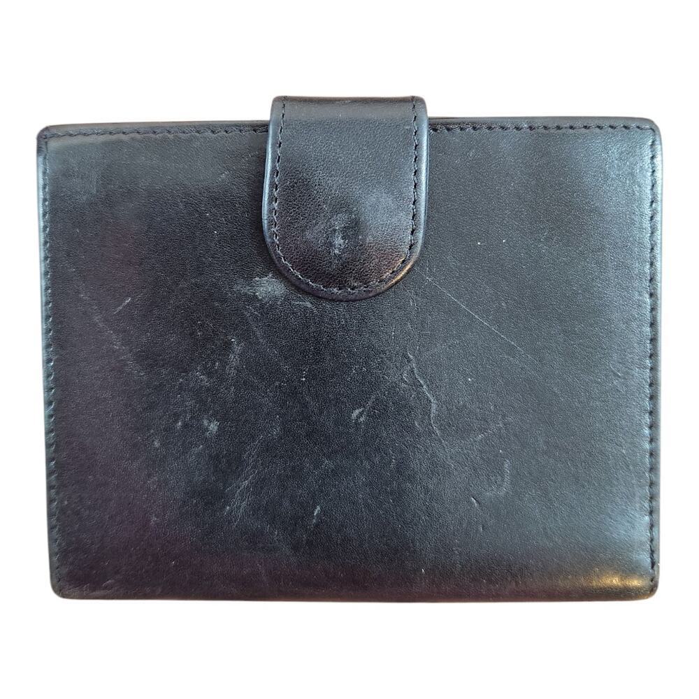 Brighton Bifold Wallet black brown silver medallion - Picture 2 of 10